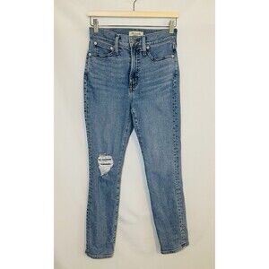 MADEWELL‎ The Perfect Vintage Jean Blue Distressed Ripped Denim Women's 25